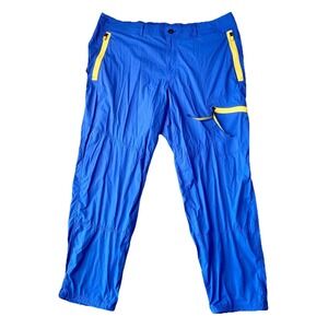 Outdoor Afro x REI Co-Op Mens Hiking Cargo Trail Stretch Pants Blue 48x32 Y2K